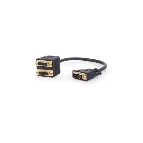 VIDEO splitter DVI DVI-D male to dual DVI female 0,3m, GEMBIRD A-DVI-2DVI-01 Slike