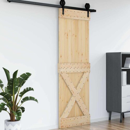  Vrata NARVIK Naravna 70 x 210 cm Masiven borov les, (5000215437) Cene