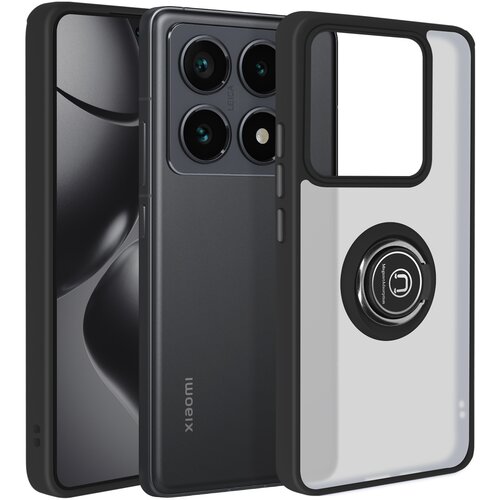 AVIZAR Ohišje za Xiaomi 14T Pro Kovinsko obročno video držalo, Črna, (5000014434) Cene