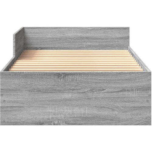 VidaXL Okvir za krevet boja hrasta 90x190 cm od konstruiranog drva Slike