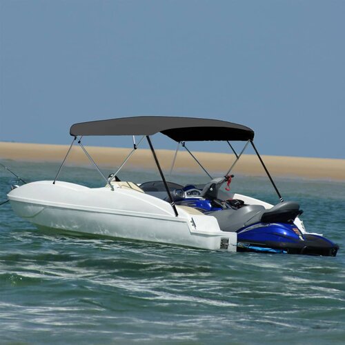 vidaXL Bimini tenda s 4 loki antracitna 243x(230-244)x137 cm Cene