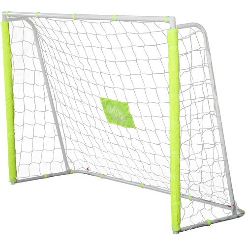 HOMCOM nogometni gol za odrasle in otroke, mreža s sredinsko tarčo in vratnicami iz tkanine Oxford, rumena barva, 186x62x123cm, 186x62x123cm, (20754257) Cene