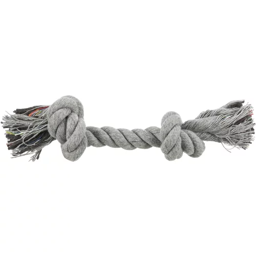 Trixie pisana igralna vrv - 26 cm z 2 vozloma, siva