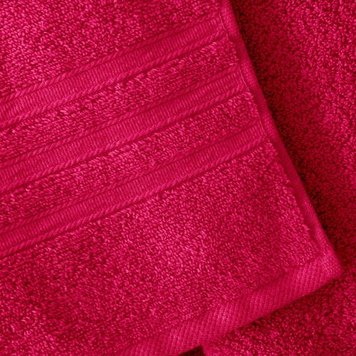 Catherine Lansfield Temno rožnati frotirni bombažni komplet brisač 6 ks Zero Twist &amp;ndash; Slike