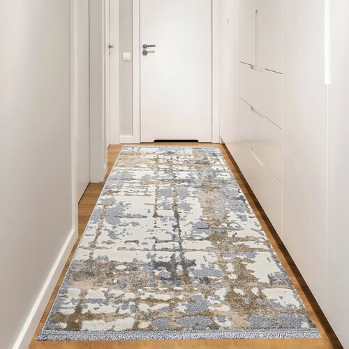 notta 1100 grey beige cream hall carpet (80 x 400) Slike