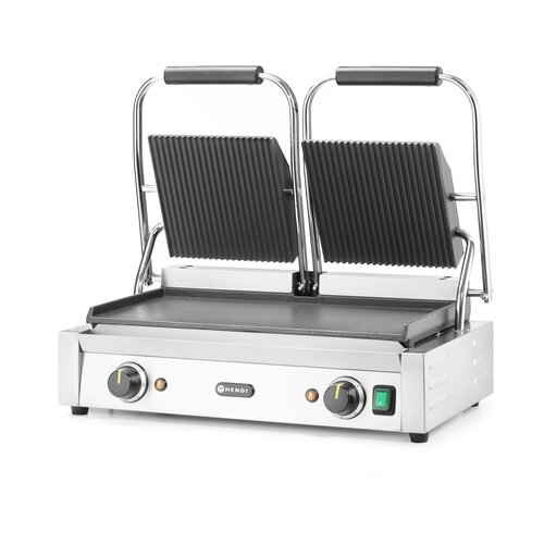  Dvojni Kontaktni Žar, Rebrasta/Gladka, 230V/3600W, 570x395x510mm Cene
