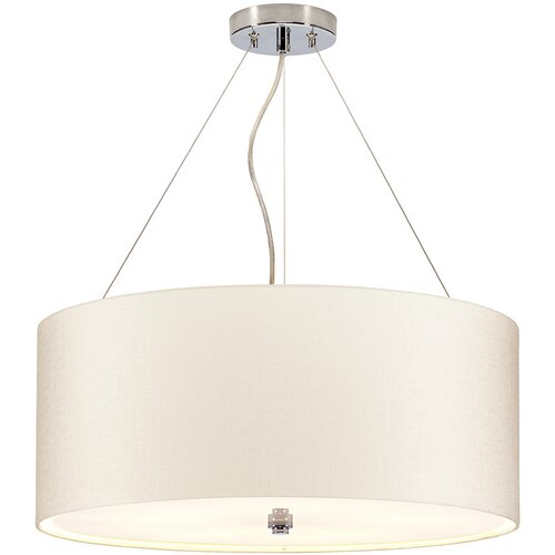 Elstead Lighting Elstead Lightbox Pearce 22" cilindrična viseča svetilka s polirano kromirano stropno ploščo, (22098066) Cene