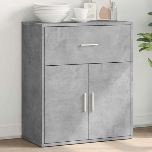vidaXL Komoda betonsko siva 60x31x70 cm inženirski les Cene