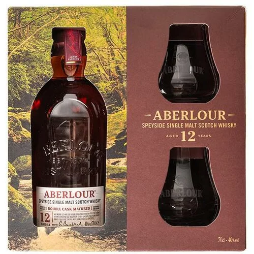Aberlour skotski whisky 12 let + 2 kozarca GB 0,7 l