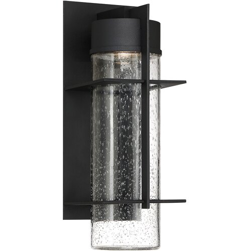 Quintiesse Quoizel Eames Vgrajena LED zunanja moderna stenska svetilka Earth Black, 3000K, IP44, (22100252) Cene