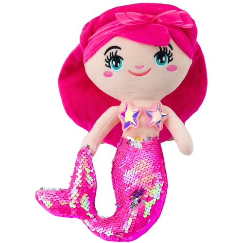  igračka sirena s &amp;scaron;ljokastim repom 30 cm - roza Slike
