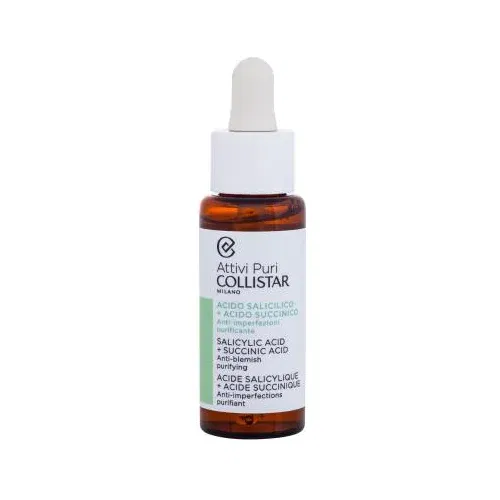 Collistar Pure Actives Salicylic Acid + Succinic Acid serum za lice protiv akni 30 ml za ženske