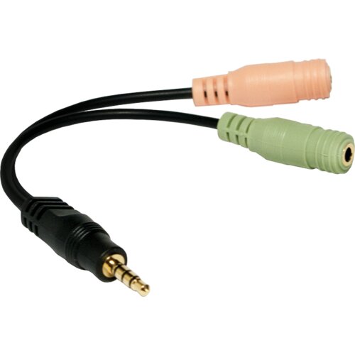 Logilink Audio adapter 4-pin muški 3.5 mm stereo na 2x 3.5mm ženski Cene
