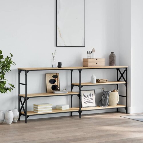  Konzolni stol boja hrasta 180x29x76,5 cm konstruirano drvo Cene