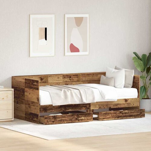  Krevet na dan Staro drvo 75 x 190 cm Konstruirano drvo Slike