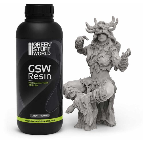 Green Stuff World ABS-like Resin &amp;ndash; Grey 1000ml | Smola za 3D &amp;scaron;tampu Slike