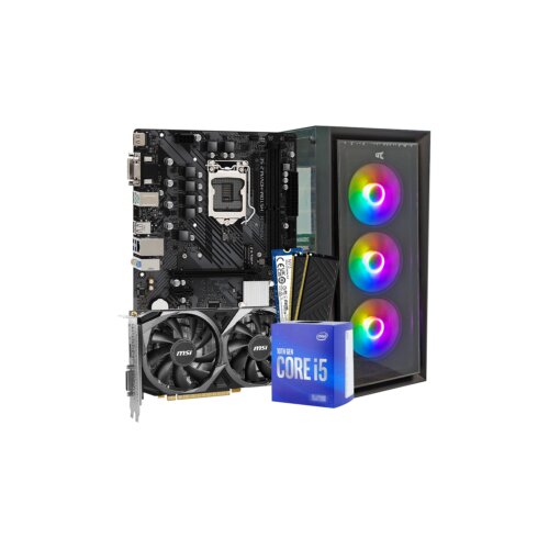 GNC GAMER CROWN i5-10400F, H510, RAM 32 GB DDR4, 1TB SSD, RTX 3050 8GB, PSU 550W, kući&scaron;te gaming Cijene