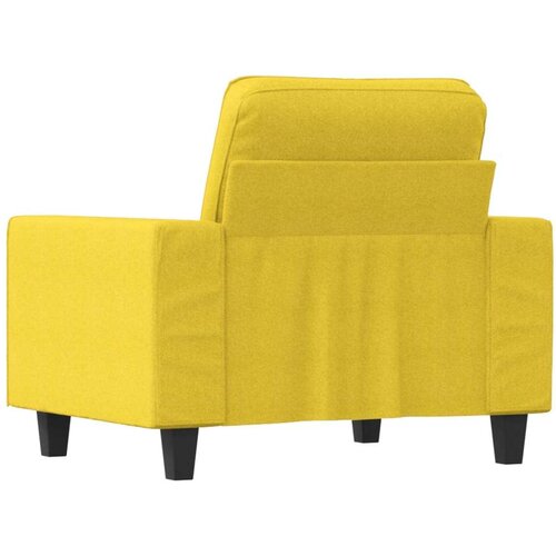  Fotelja Svjetložuta 60 cm od tkanine Slike