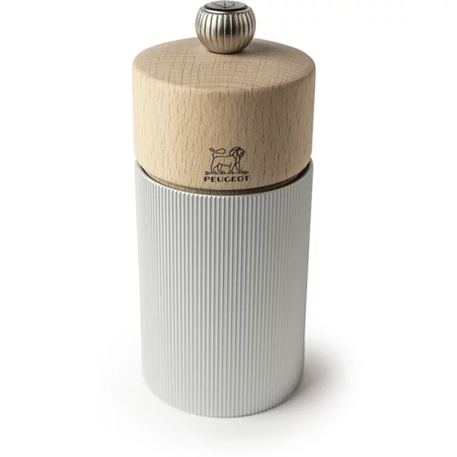 Peugeot mlinček za poper Line Natural 12cm, aluminij, les
