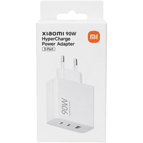 Xiaomi 90W HyperCharge Power Adapter (3 port) -glava Slike