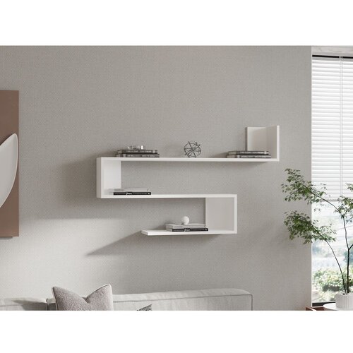 Woody Fashion Zidna polica Penne White Cene