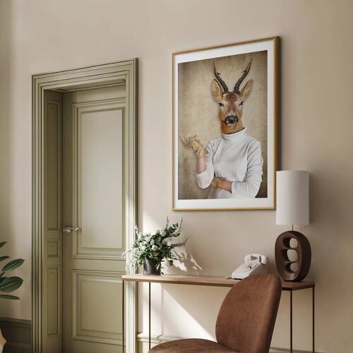  Plakat - Lady of the House 60x90 Zlatni okvir s margom Slike