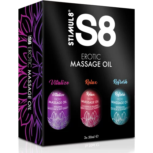 Stimul8 Massage Oil Box 3x 50ml