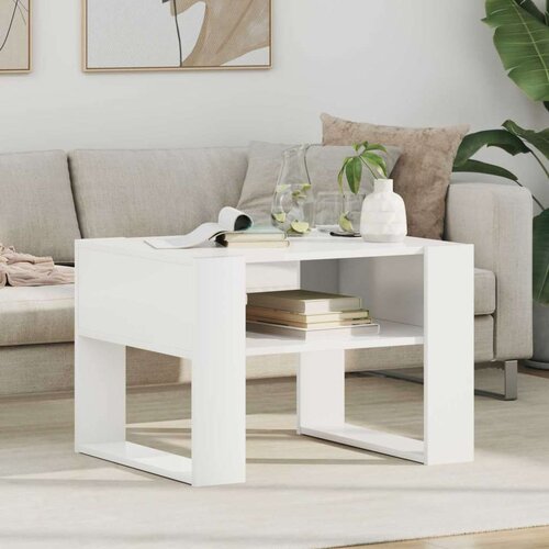  Klubska miza Bela 66 x 53 x 45 cm Konstruiran les, (5000121342) Cene