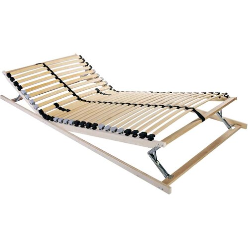 LEŽAJ s letvicama Smeđa 70 x 190 cm Čvrsto drvo bukve Slike