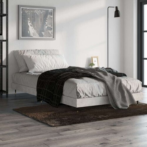 vidaXL Okvir kreveta boja betona 90x200 cm od konstruiranog drva Cene