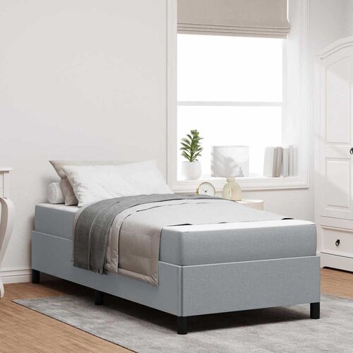 vidaXL Krevet s opruga kutije Svijetlo siva, Crna 90 x 190 cm Cene