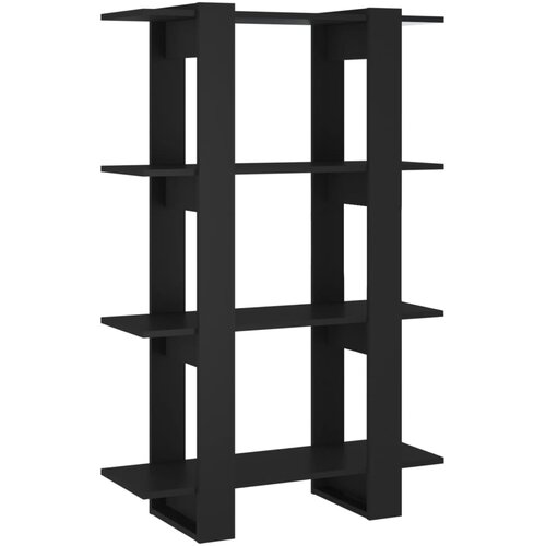  za knjige / sobna pregrada crni 80x30x123,5 cm Slike