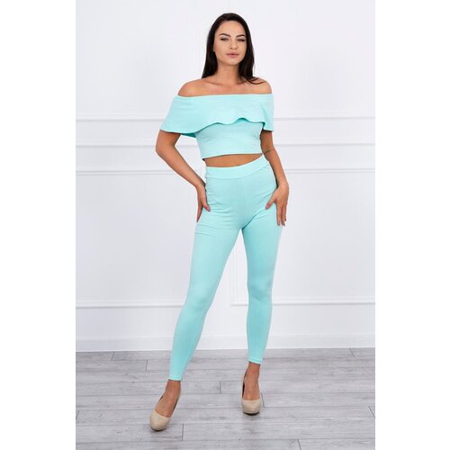 Kesi Set with mint ruffle Cene