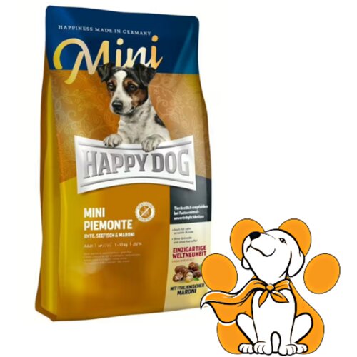 Happy Dog Mini Piemonte 4kg, Hrana Sa Pačijim Mesom i Pitomom Kestenom Cene