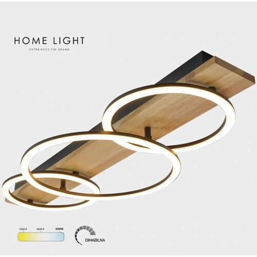 Bb Link Led plafonjera 40W Crna/Drvo SOLEA 34 Cene