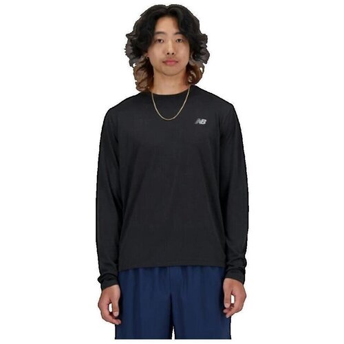 New Balance Majice z dolgimi rokavi T-shirt Athletics Noir Črna Cene