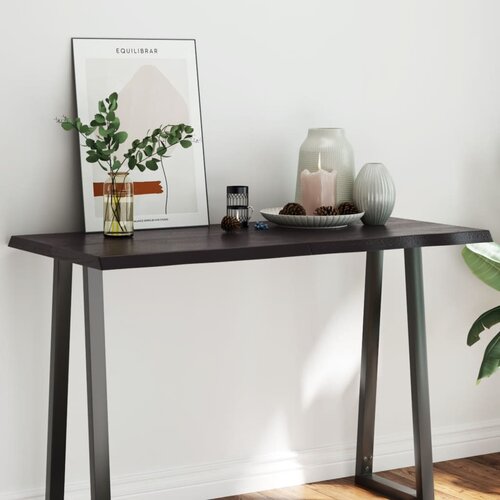 vidaXL Stolna ploča tamnosmeđa 120x60x(2-4) cm obrađena hrastovina Cijene
