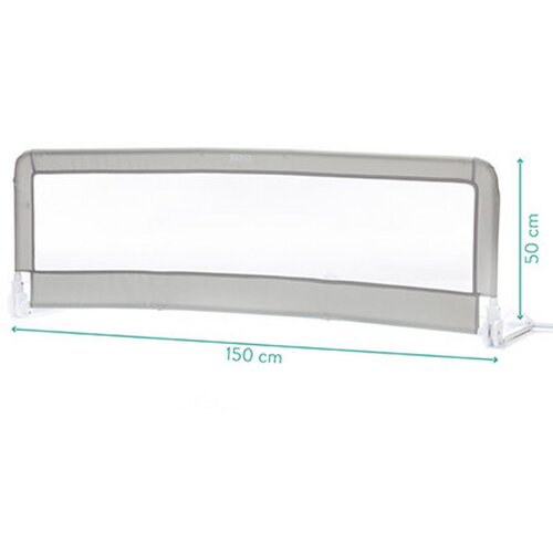 Fillikid za&amp;scaron;titna ograda za krevet Emma 150x50 cm, siva Slike