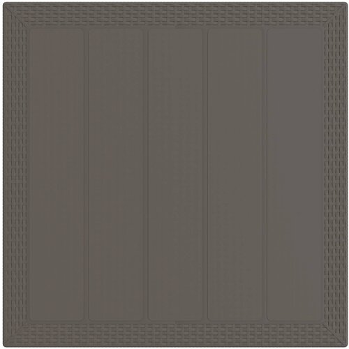  Vrtni set za objed 5 kom. Svjetlosiva PP 100 cm Slike