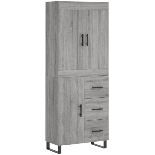 Maison Chic Visoka Komoda - Predalnik siva sonoma 69,5x34x180 cm inženirski les, (21719384) Cene