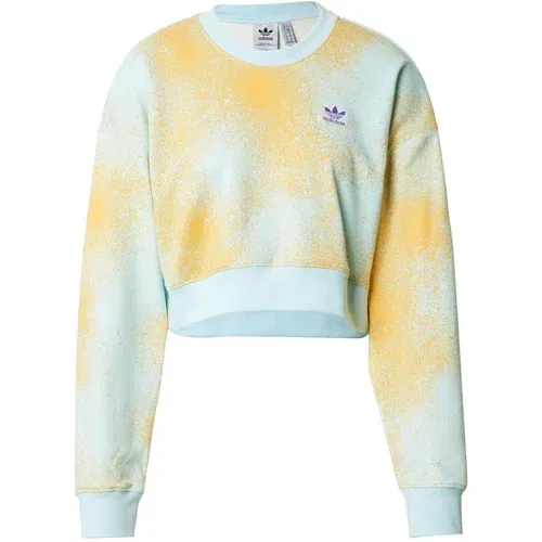 Adidas Sweater majica svijetloplava / zlatno žuta / tamno ljubičasta