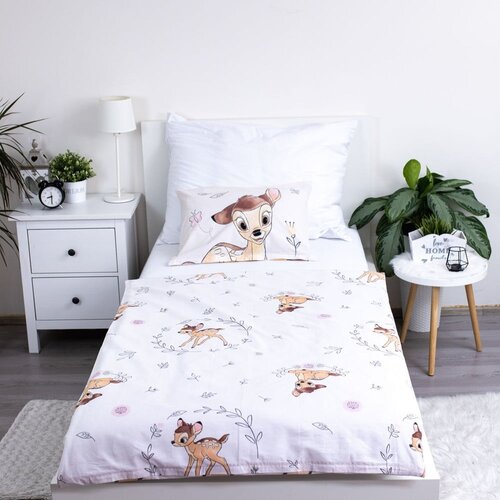 Jerry Fabrics Bombažna otro&amp;scaron;ka posteljnina za otro&amp;scaron;ko posteljico 100x135 cm Bambi &amp;quot;Beige&amp;quot; &amp;ndash; Slike