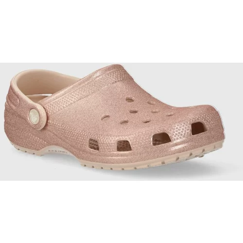Crocs Natikače Classic Glitter Clog za žene, boja: ružičasta, 205942