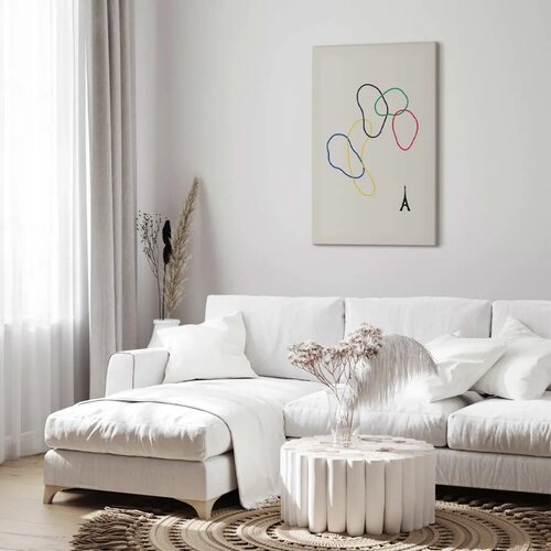  Slika - Colorful Rings - Digital Graphics - Minimalism 20x30 Cijene