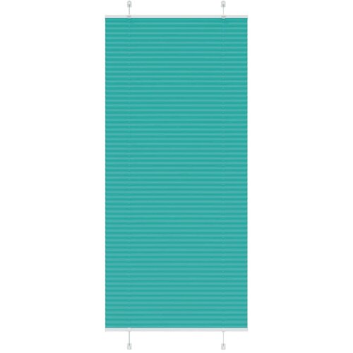 vidaXL Plisirana žaluzija petrolejno zelena 90x200 cm, širina blaga 89,4 cm, poliester, (5000297393) Cene