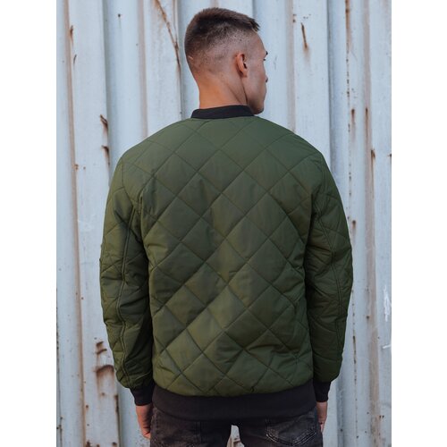 DStreet men&amp;#039;s quilted bomber jacket green TX4848 Slike