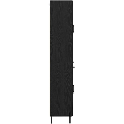  Highboard Crni hrast 69,5 x 34 x 180 cm Konstruirano drvo Slike