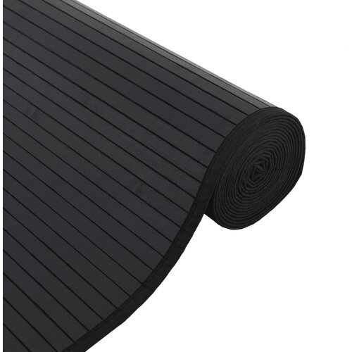  Tepih pravokutni crni 60 x 1000 cm od bambusa Slike