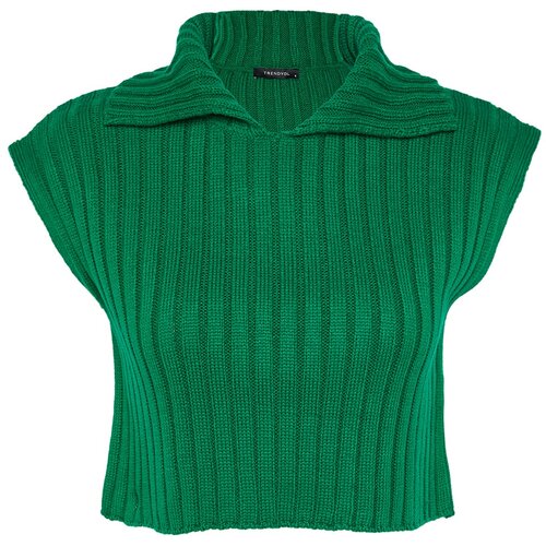 Trendyol Sweater Vest - Green - Regular fit Cene