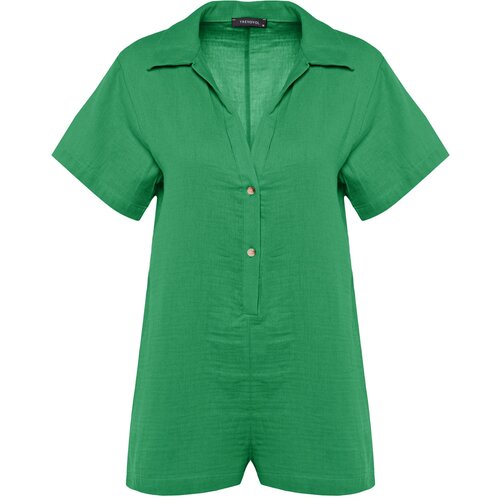 Trendyol Jumpsuit - Green - Relaxed fit Cene